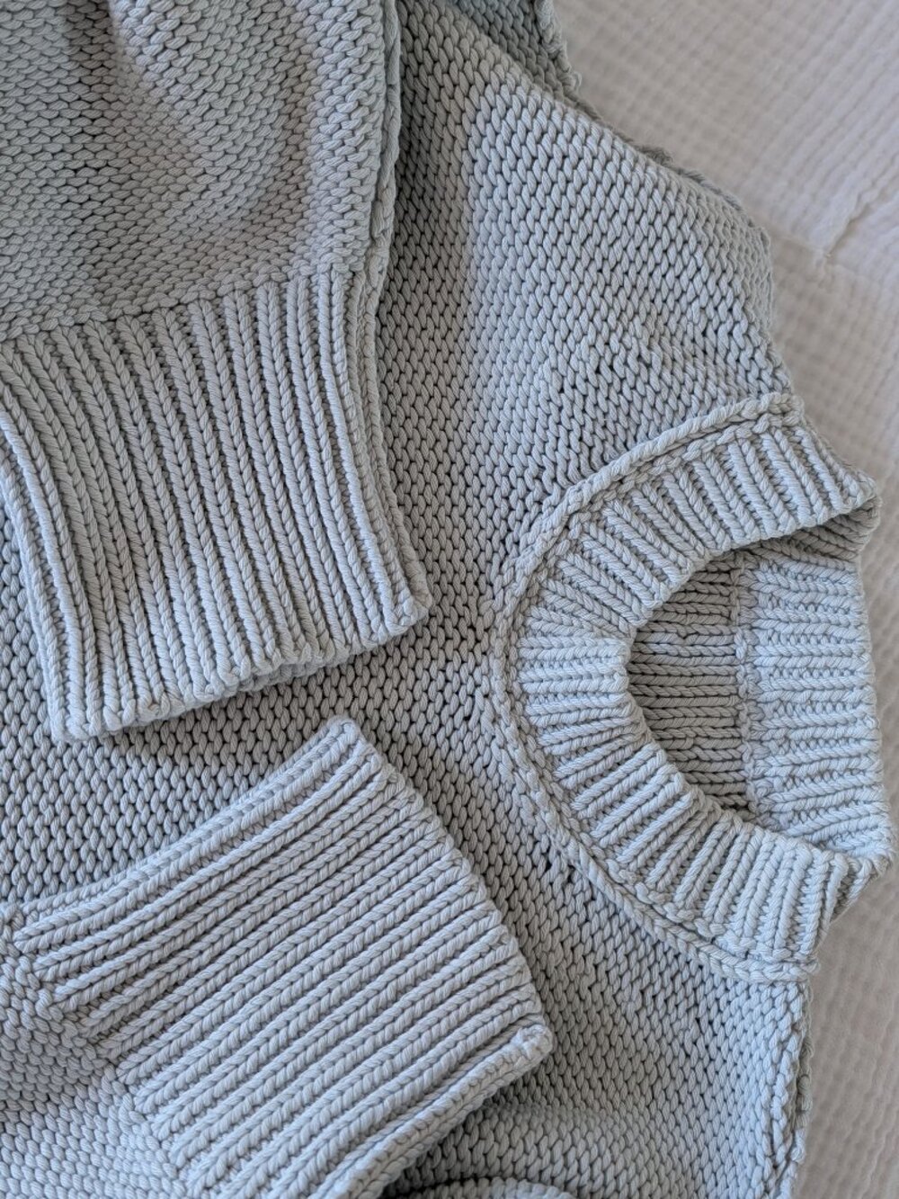 Babaa No. 16 Jumper in Smoked Salt (pastel blueish-grey) - Picture 8 of 11